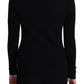 Floral Embroidered Wool Pullover Sweater