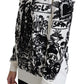 Embroidered Graffiti Pullover in Virgin Wool