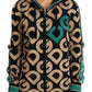 Multicolor Virgin Wool Hooded Sweater
