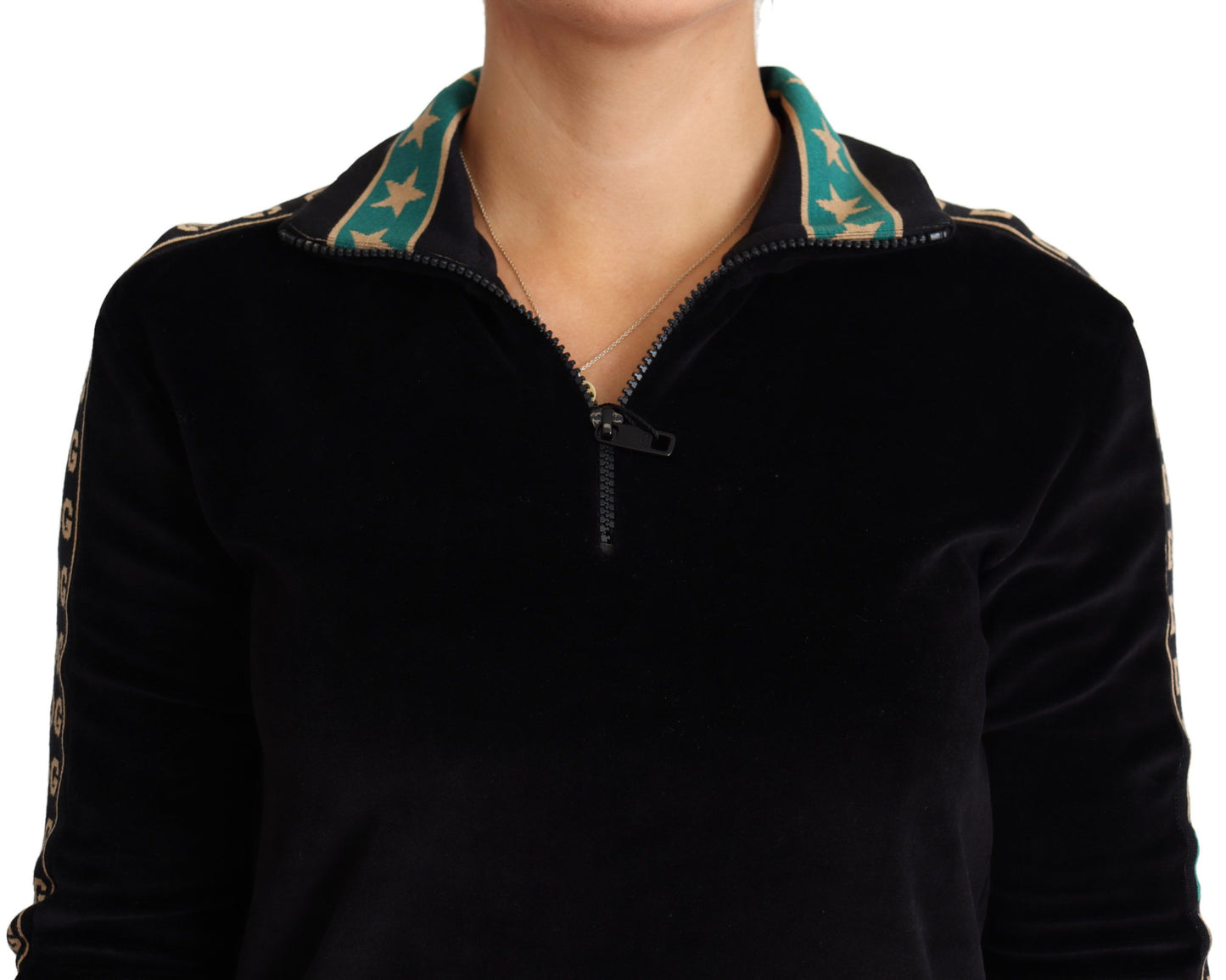 Velvet Monogram Jacquard Sweatshirt