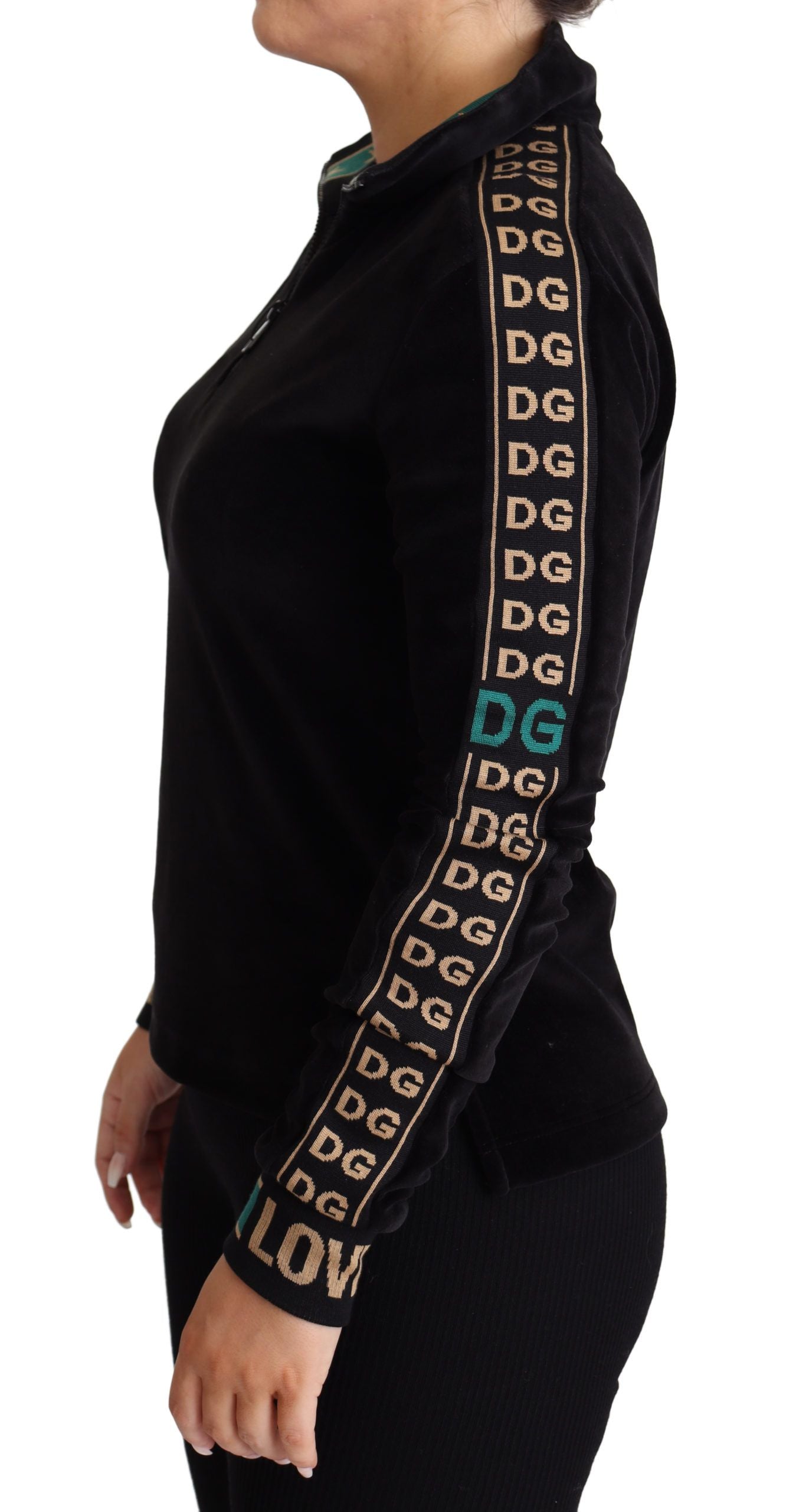 Velvet Monogram Jacquard Sweatshirt