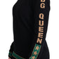 Elegant Black Cashmere Pullover with DG Monogram