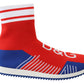 Blue Red Sorrento Logo Sneakers Socks Shoes