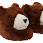 Teddy Bear Embellished Brown Loafers
