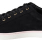 Chic Black Leather Sneakers for Men