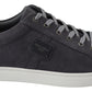 Elegant Gray Leather Sneakers