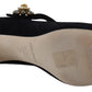 Elegant Suede Mary Janes with Crystal Heels