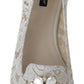 Elegant Lace Flats with Jewel Accents