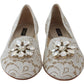 Elegant Lace Flats with Jewel Accents