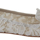 Elegant Lace Flats with Jewel Accents