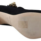 Elegant Black Suede Mary Janes Pumps