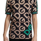 Multicolor Crew Neck Jersey Shirt