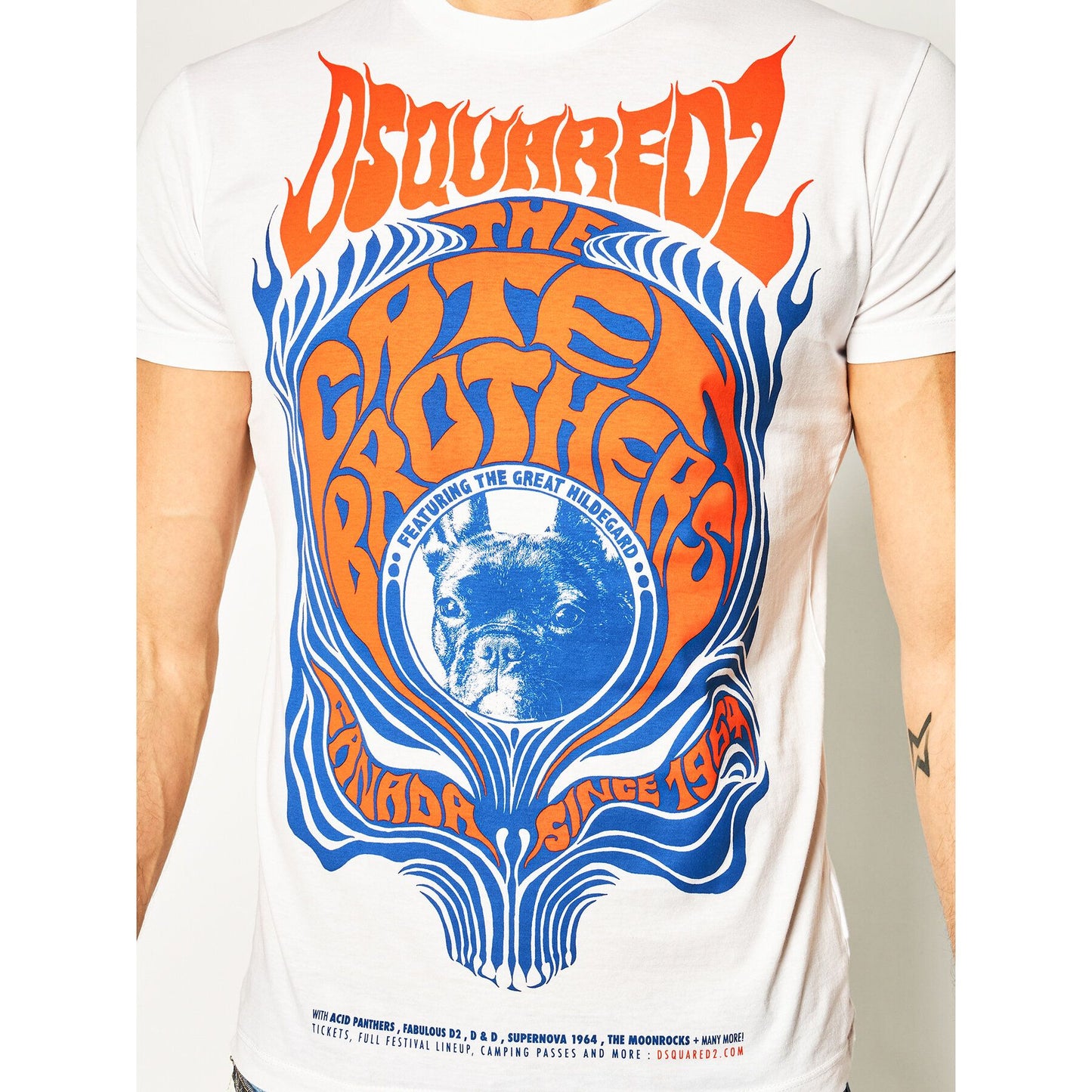 White Cotton Men T-Shirt