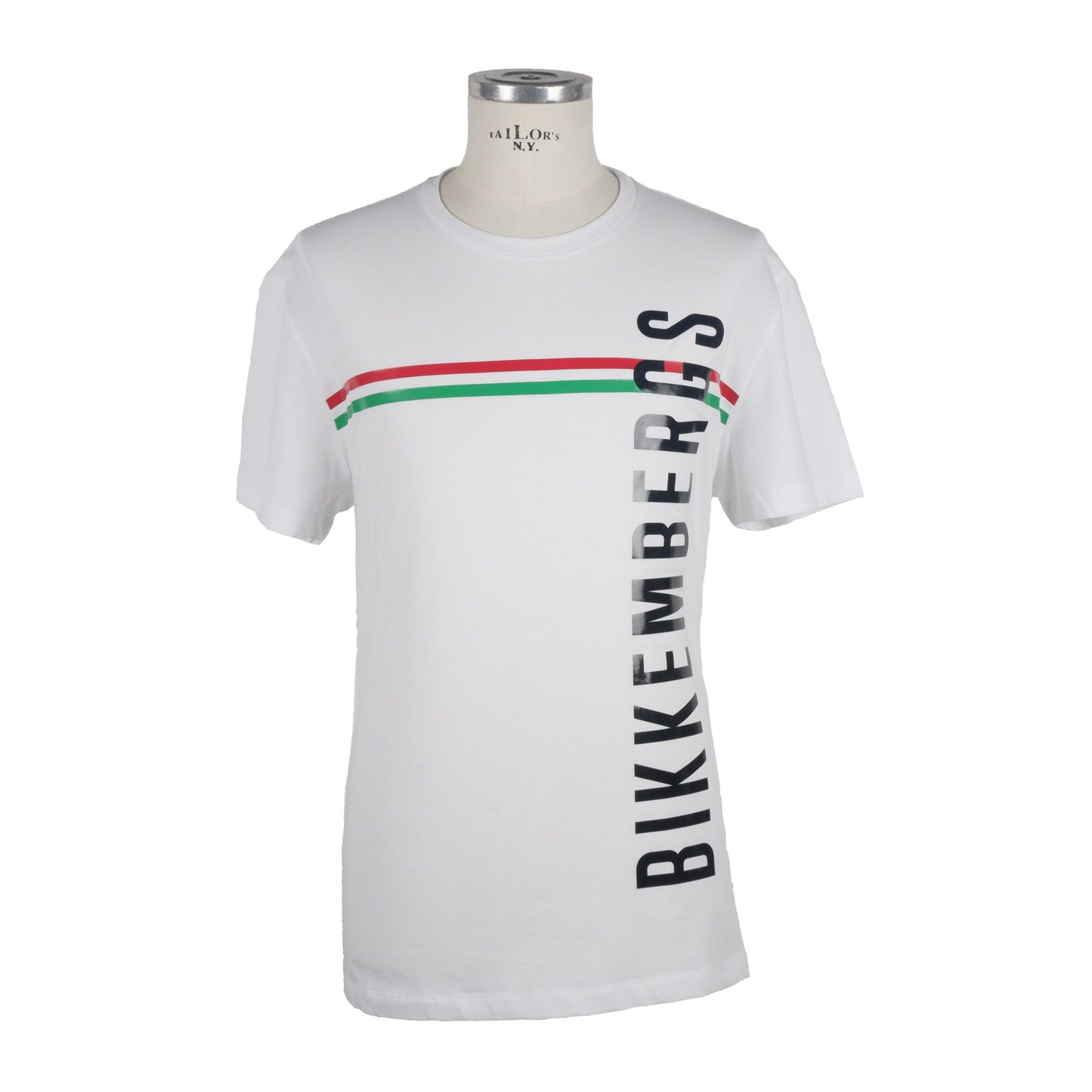 Sleek Cotton-Blend Rubber Print Tee