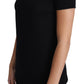 Elegant Wool Black Round Neck T-Shirt