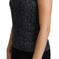 Elegant Chevron Virgin Wool Crew Neck Top