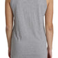 Chic Gray Melange Cotton Tank Top