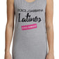 Chic Gray Melange Cotton Tank Top