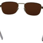 Elegant Gold Frame Rectangular Sunglasses