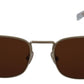Elegant Gold Frame Rectangular Sunglasses