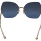 Elegant Gold-Blue Gradient Sunglasses
