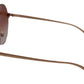Elegant Gold Framed Round Red Lens Sunglasses