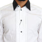 Elegant White Slim Fit Dress Shirt