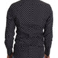 Elegant Polka Dot Men's Long Sleeve Shirt