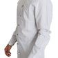 Elegant Slim Fit Polka Dot Dress Shirt