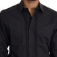 Elegant Slim Fit Silk Blend Dress Shirt