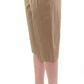 Elegant Beige Cotton Shorts for Women