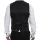 Elegant Black Wool Dress Vest