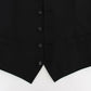 Elegant Black Wool Dress Vest