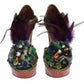Crystal Enchanted Ankle Strap Sandals