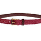 Chic Pink Viscose-Leather Belt