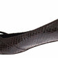 Chic Brown Leather Kitten Heel Pumps