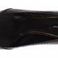Chic Brown Leather Kitten Heel Pumps