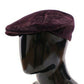 Elegant Purple Newsboy Cap