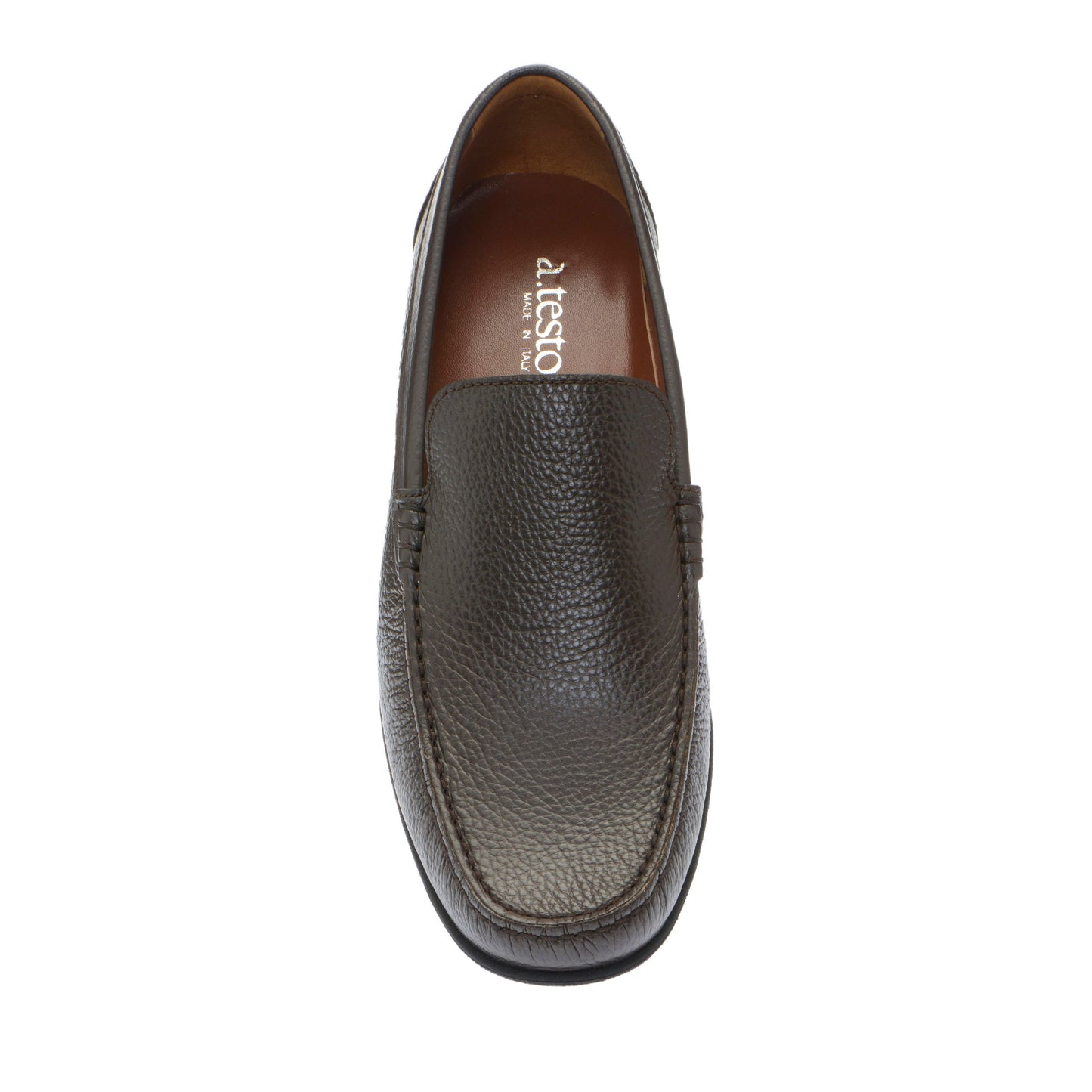 Elegant Dark Brown Calfskin Loafers