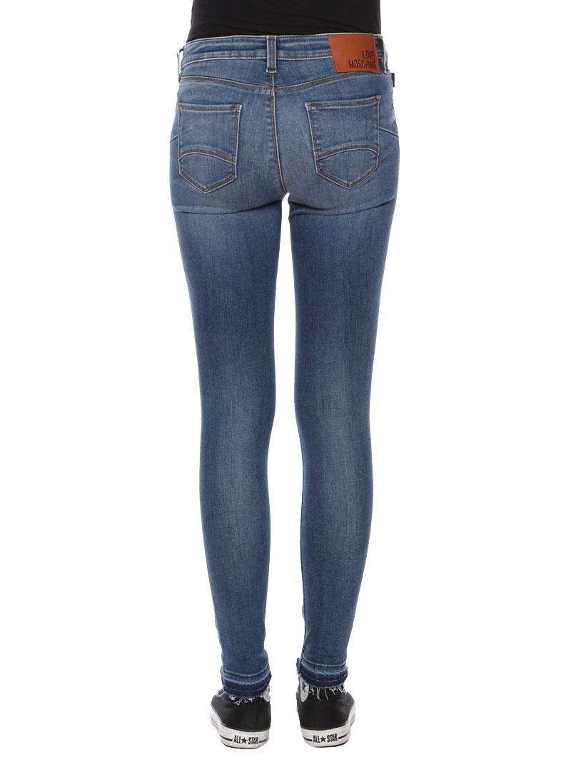 Blue Cotton Women Jeans