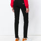 "Black Cotton Women's Slim-Fit Trouser"