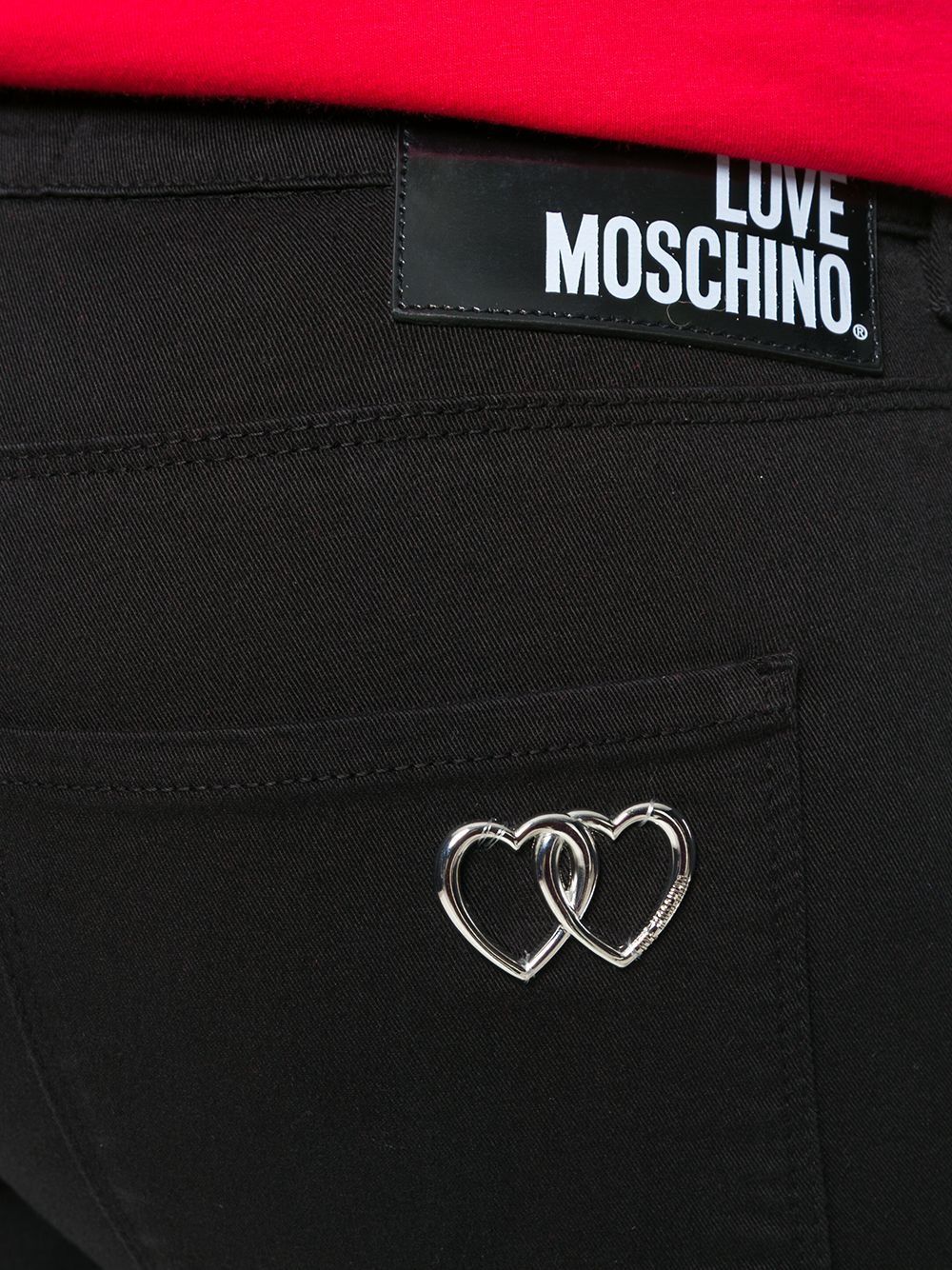 "Black Cotton Women's Slim-Fit Trouser"
