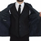 Blue Torero Inspired Cotton Stretch Blazer & Vest