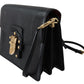 Elegant Black Leather Lucia Shoulder Bag