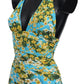 Chic Floral Print One-Piece Swimsuit