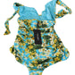 Chic Floral Print One-Piece Swimsuit