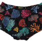 Chic Coral Print High Waist Bikini Bottom