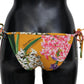 Chic Floral Orange Bikini Bottom