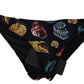 Chic Seashell Print Side-Tie Bikini Bottom