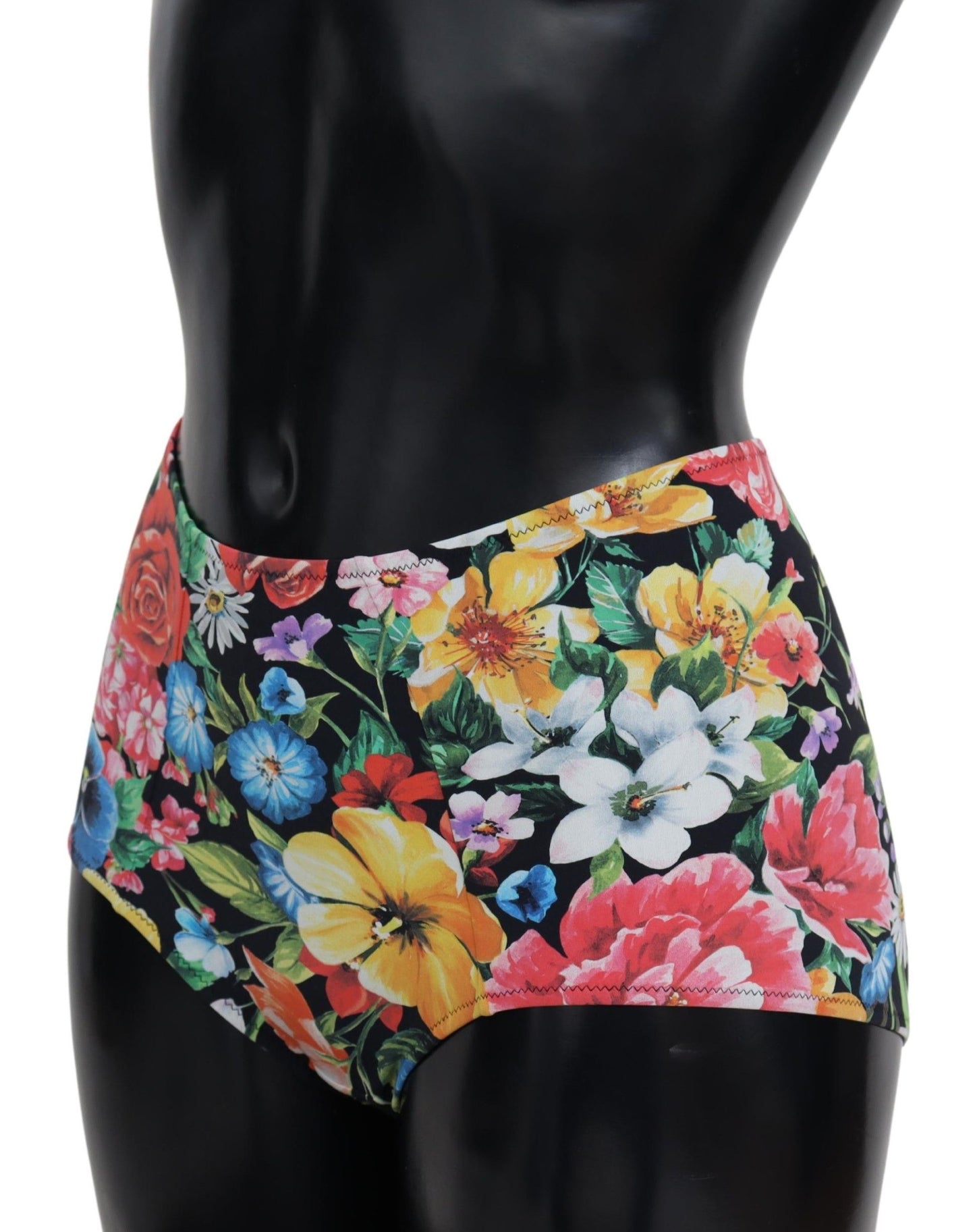 Floral High Waist Bikini Bottom